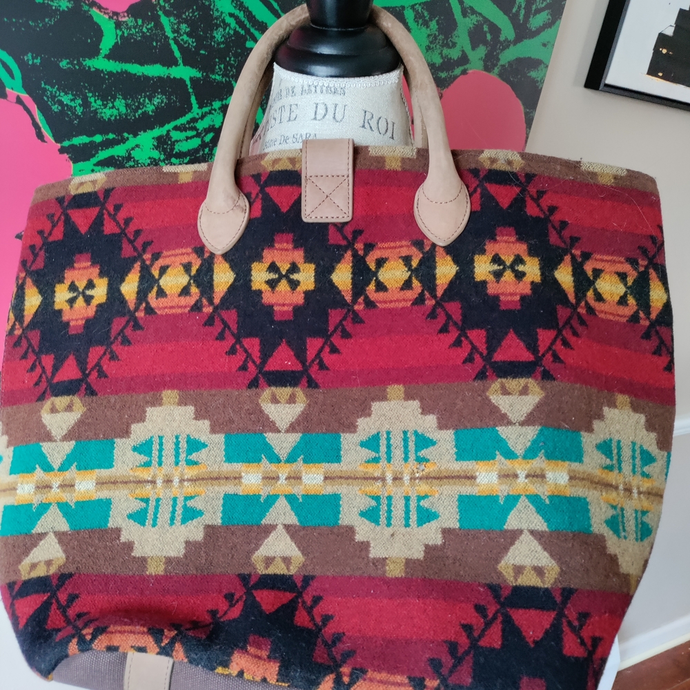 Pendleton Multicolor Wool Tote Bag - image 6